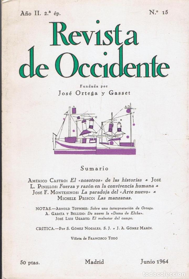 Libros: REVISTA DE OCCIDENTE. A&ntilde;o II. 2&ordf; &eacute;p. N&ordm; 15 - Foto 1
