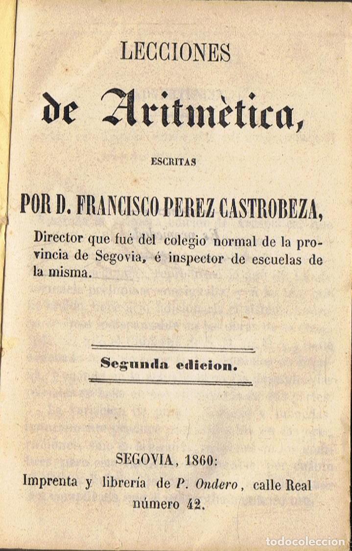 Libros: LECCIONES DE ARITM&Eacute;TICA - Foto 1