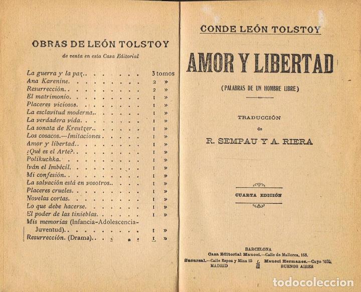 Libros: AMOR Y LIBERTAD (palabras de un hombre libre). - Foto 1