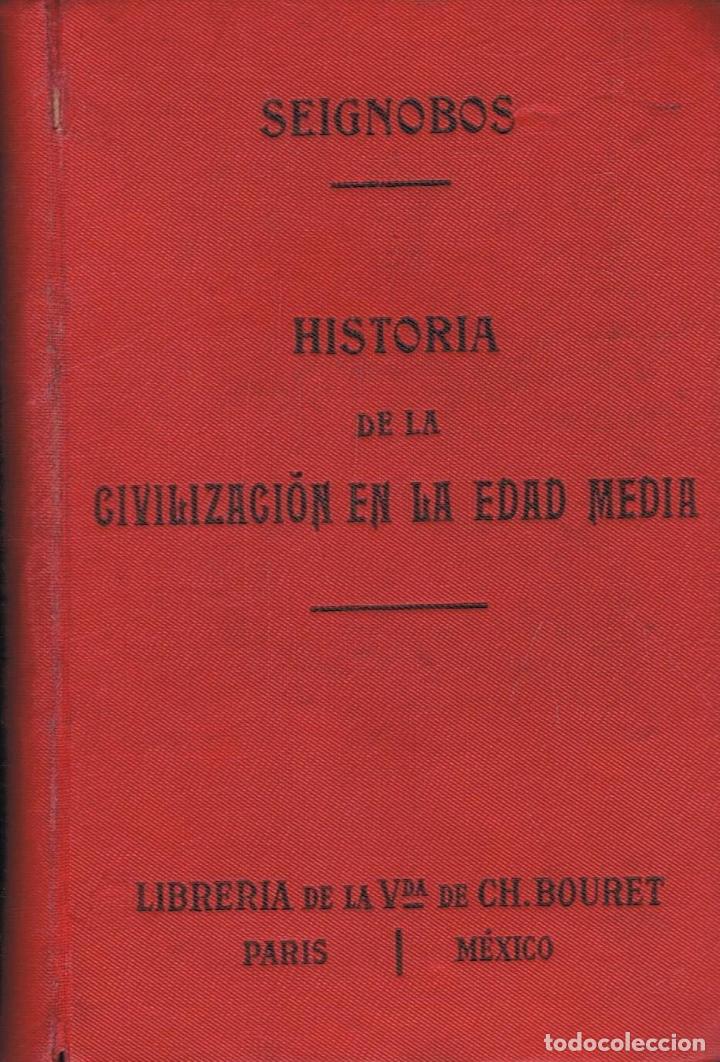 Libros: HISTORIA DE LA CIVILIZACI&Oacute;N DE LA EDAD MEDIA Y EN LOS TIEMPOS MODERNOS