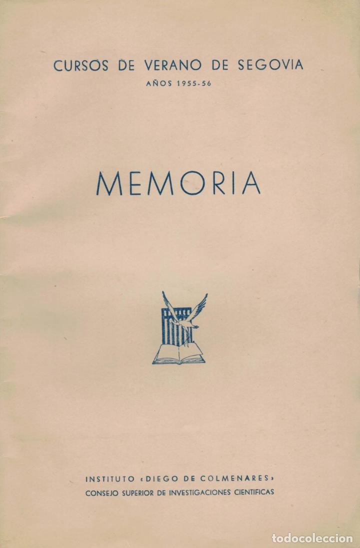 Libros: MEMORIA. A&Ntilde;OS 1955-56 - Foto 1