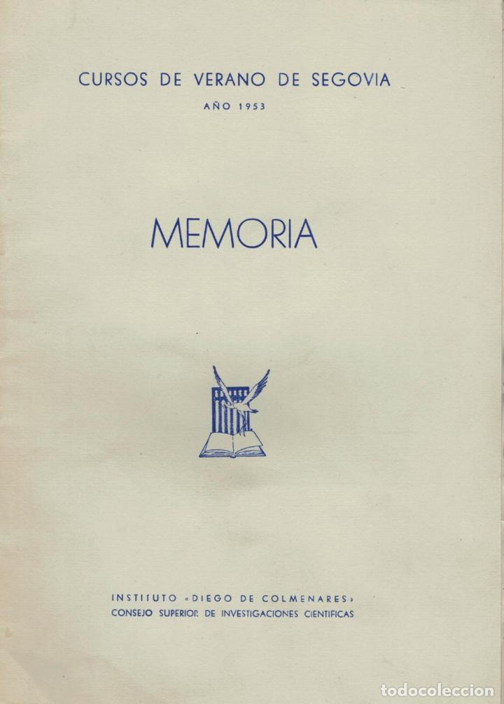 Libros: MEMORIA. A&Ntilde;OS 1953 - Foto 1
