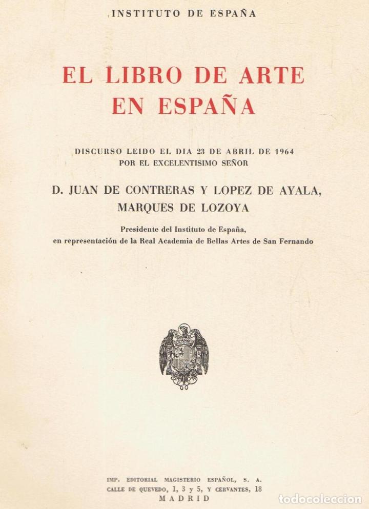 Libros: EL LIBRO DE ARTE EN ESPA&Ntilde;A - Foto 1