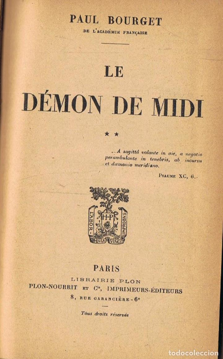 Libros: LE D&Eacute;MON DE MIDI. 2 Tomos - Foto 1