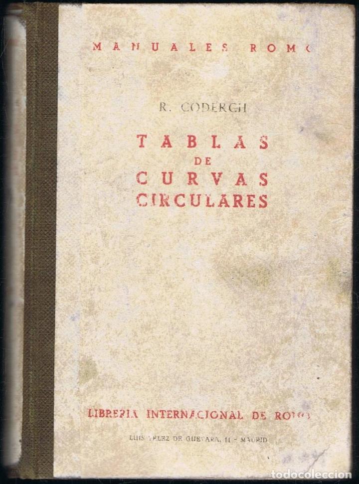 Libros: TABLAS PARA EL TRAZADO DE CURVAS CIRCULARES - Foto 1
