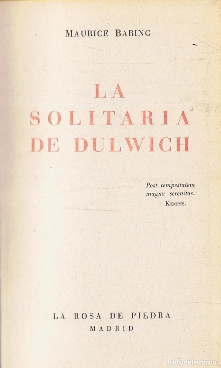 Libros: LA SOLITARIA DE DULWICH - Foto 1