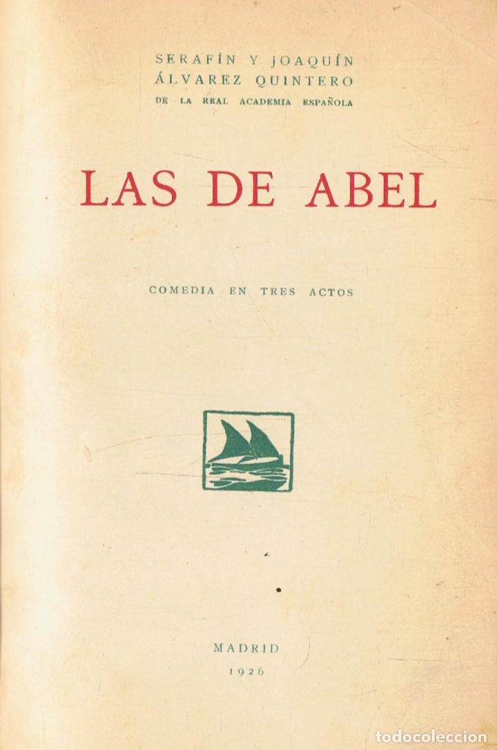 Libros: LAS DE ABEL. Comedia en tres actos - Foto 1