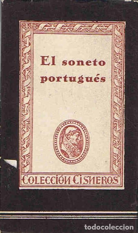 Libros: EL SONETO PORTUGU&Eacute;S. - AA.VV. - Foto 1