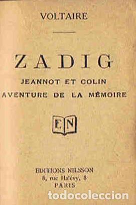 Libros: ZADIG. Jeannot et Colin - Aventure de la M&eacute;moire. - Voltaire. - Foto 1