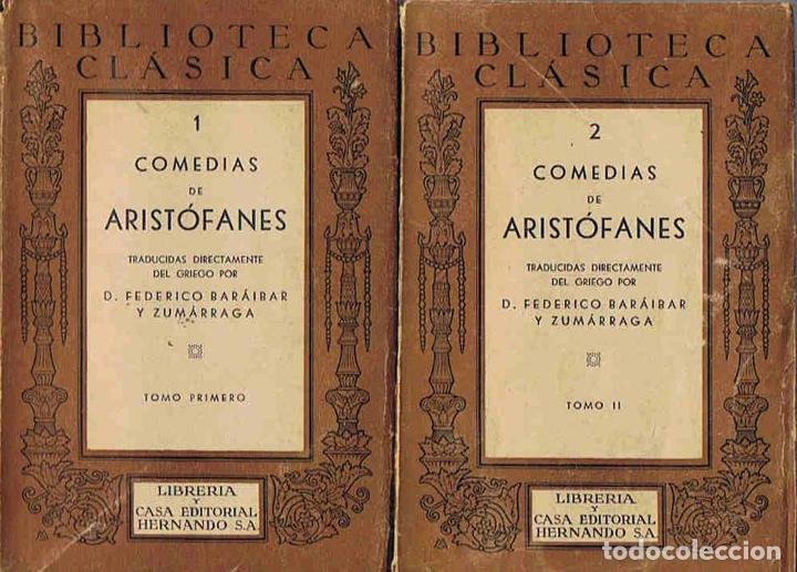 Libros: COMEDIAS. 3 Tomos. - Arist&oacute;fanes. - Foto 1
