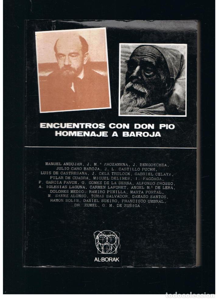 Libros: ENCUENTROS CON DON PIO , HOMENAJE A BAROJA. - AA.VV.