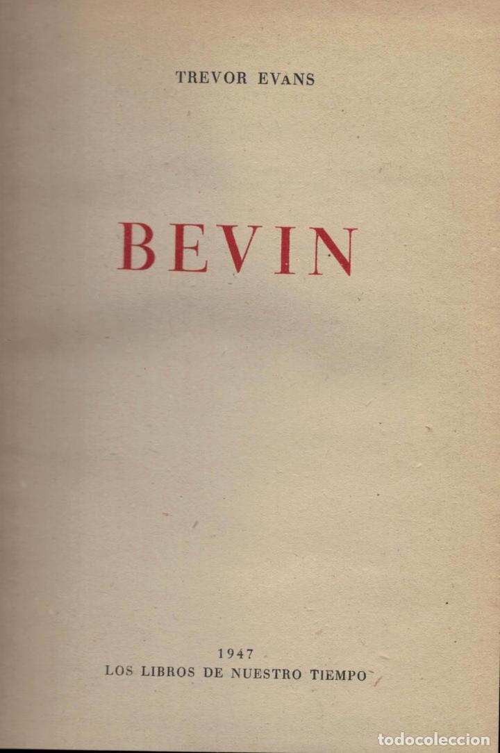 Libros: BEVIN. - Evans. Trevor, - Foto 1