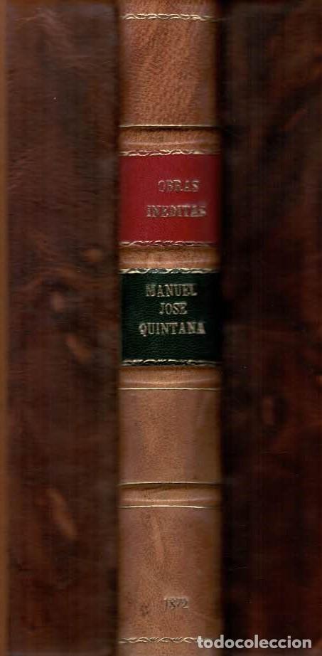 Libros: OBRAS IN&Eacute;DITAS. - Quintana. Manuel Jos&eacute;, - Foto 2