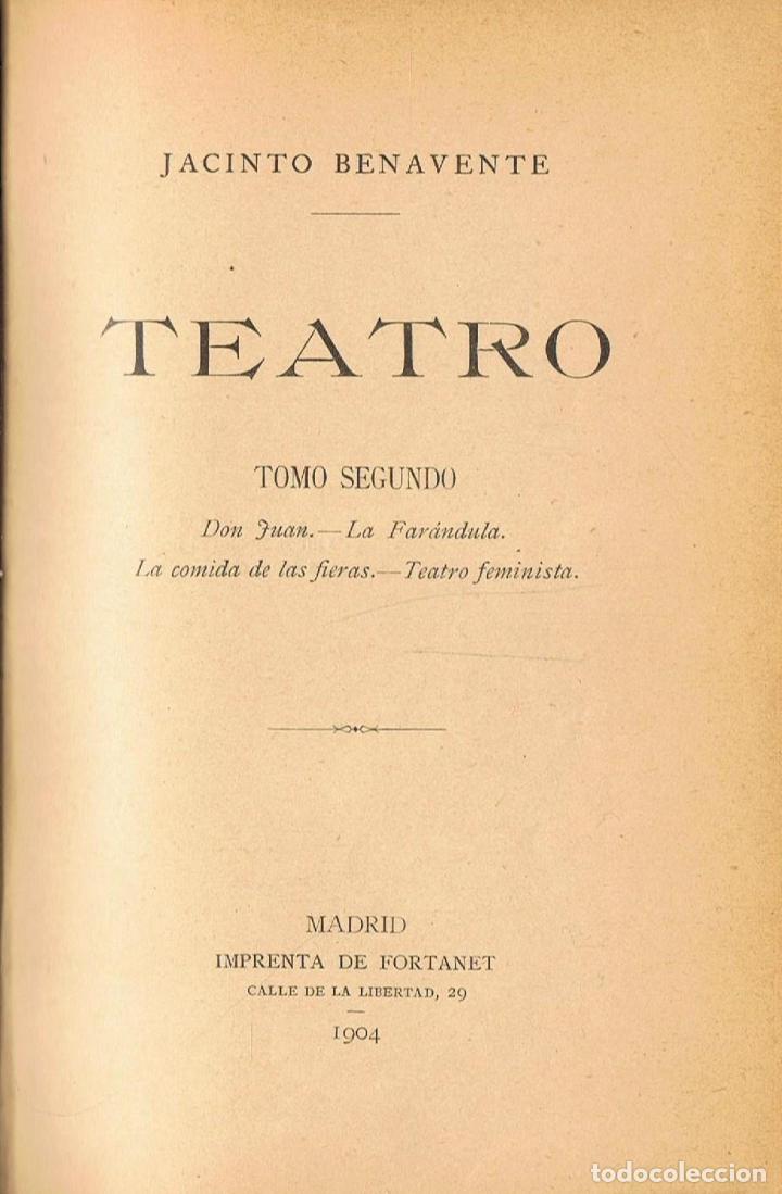 Libros: TEATRO COMPLETO. - Benavente. Jacinto, - Foto 2