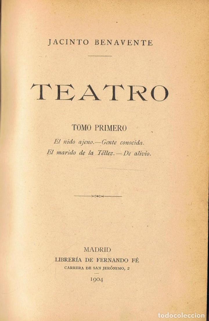 Libros: TEATRO COMPLETO. - Benavente. Jacinto, - Foto 1