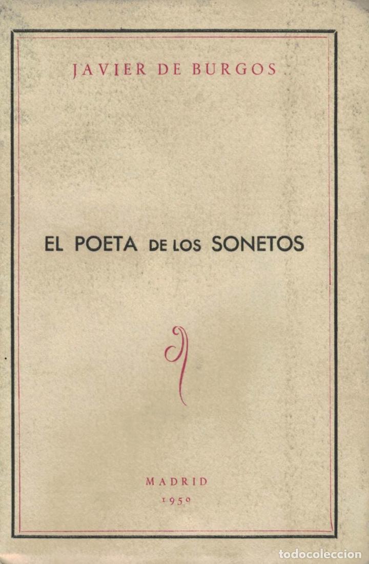 Libros: EL POETA DE LOS SONETOS. - Burgos. Javier de, - Foto 1