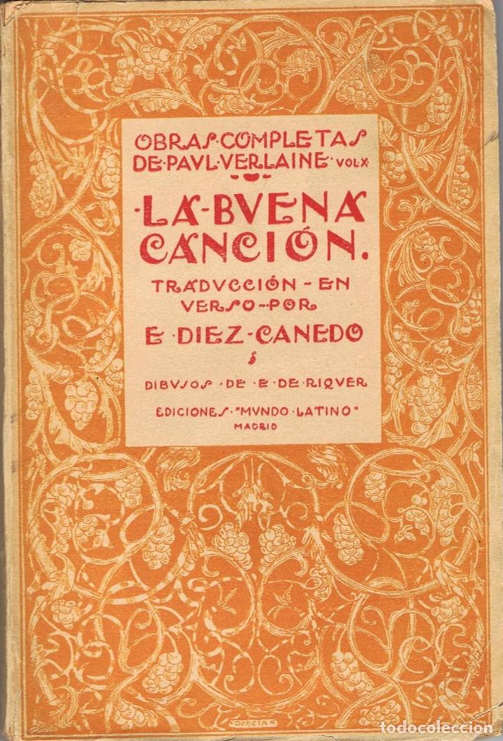 Libros: LA BUENA CANCI&Oacute;N. - Verlaine. Paul, - Foto 1