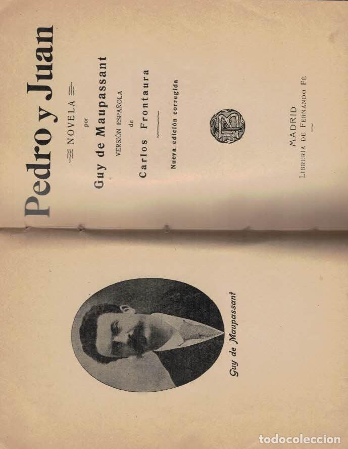 Libros: PEDRO Y JUAN. - Maupassant. Guy de, - Foto 1