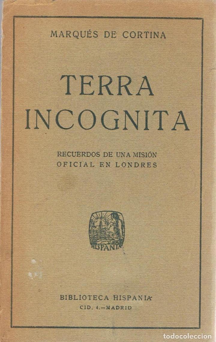 Libros: TERRA INCOGNITA. - Cortina. Marques de, - Foto 1