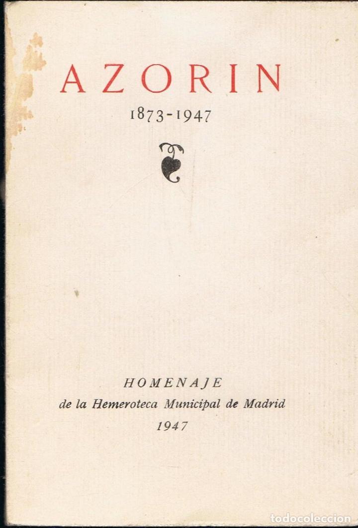 Libros: AZOR&Iacute;N 1873-1947. - Azorin. - Foto 1