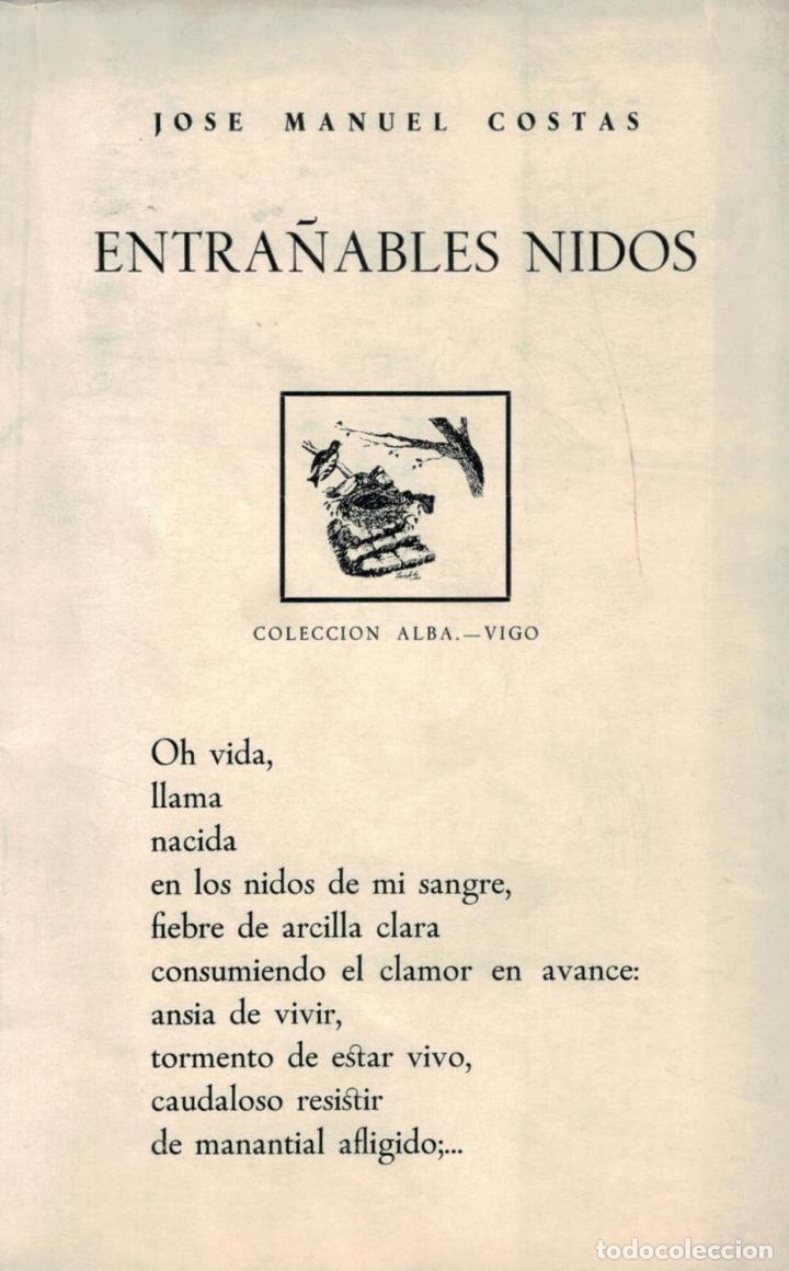 Libros: ENTRA&Ntilde;ABLES NIDOS. - Costas. Jos&eacute; Manuel, - Foto 1