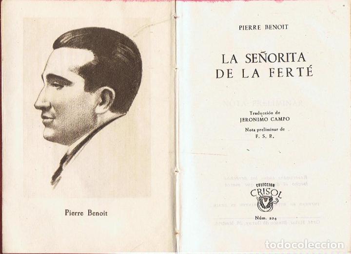 Libros: LA SE&Ntilde;ORITA DE LA FERT&Eacute;. - Benoit. Pierre, - Foto 1