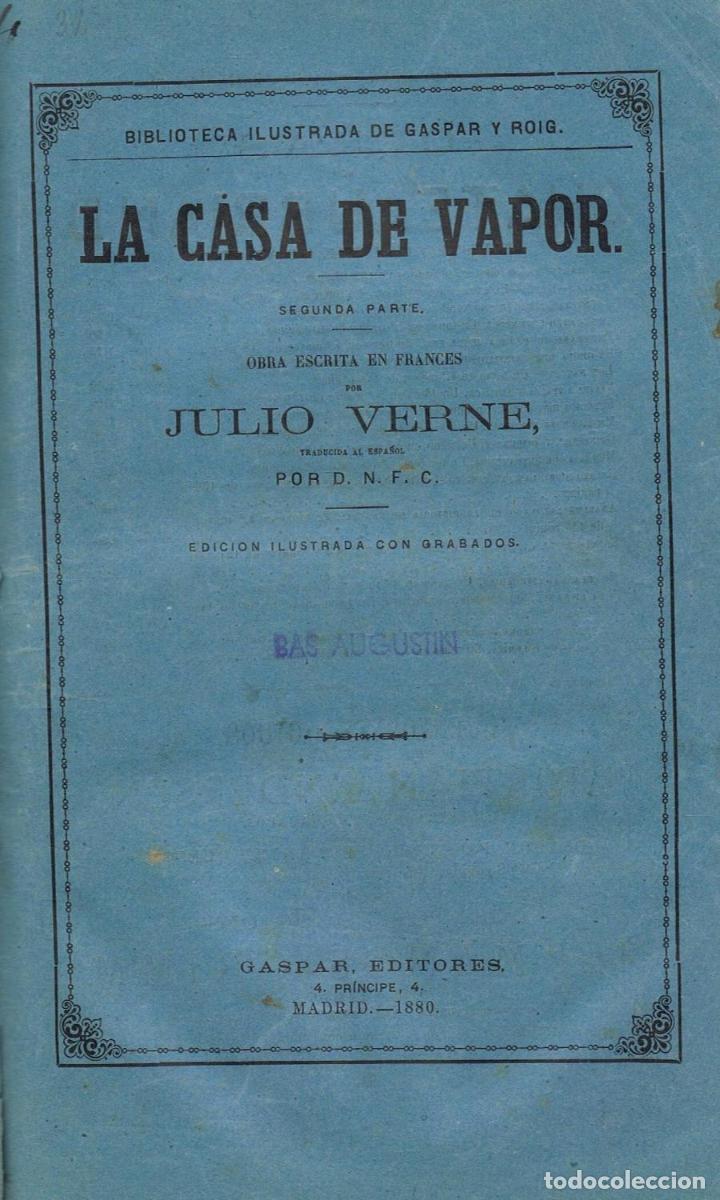 Libros: LA CASA DE VAPOR. - Verne. Julio, - Foto 3