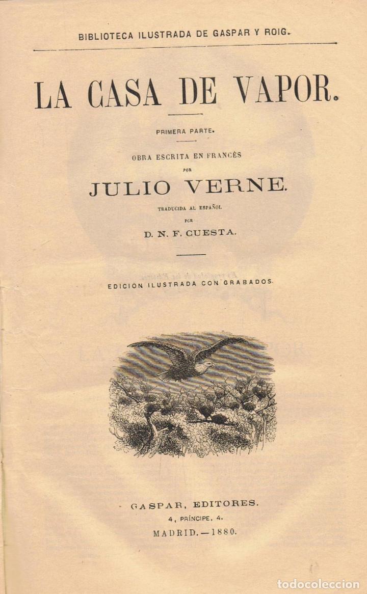 Libros: LA CASA DE VAPOR. - Verne. Julio, - Foto 1
