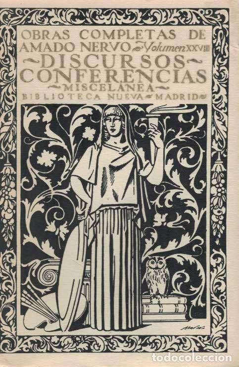 Libros: DISCURSOS &ndash; CONFERENCIAS &ndash; MISCELANEA. - Nervo. Amado, - Foto 1