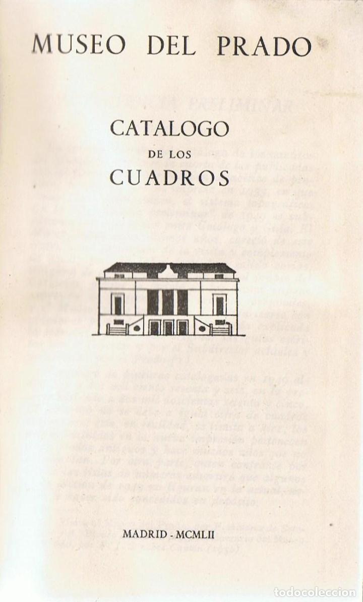 Libros: MUSEO DEL PRADO. CATALOGO DE LOS CUADROS. - Catalogo. - Foto 1