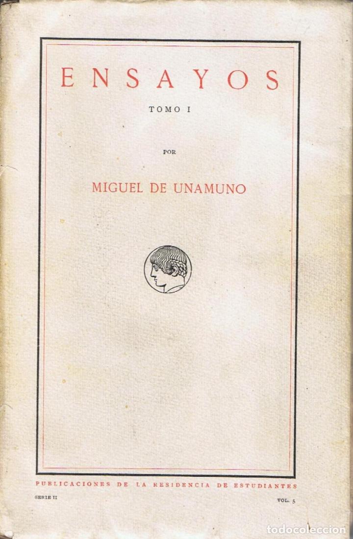Libros: ENSAYOS. 7 TOMOS. - Unamuno Miguel de, - Foto 1
