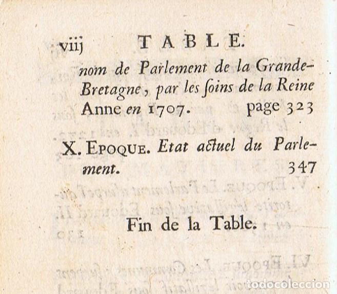 Libros: HISTOIRE DU PARLEMENT D&rsquo;ANGLETERRE. - Raynal. Mr. L&rsquo;Abbe,- - Foto 2