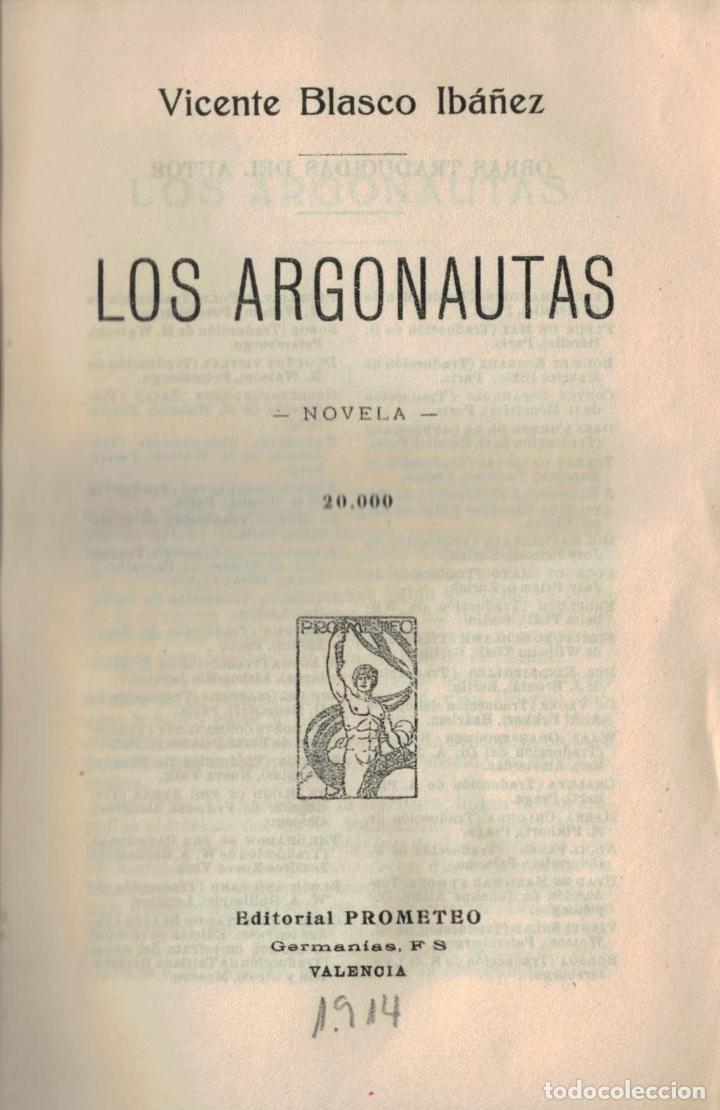 Libros: LOS ARGONAUTAS. - Blasco Ib&aacute;&ntilde;ez. V., - Foto 1