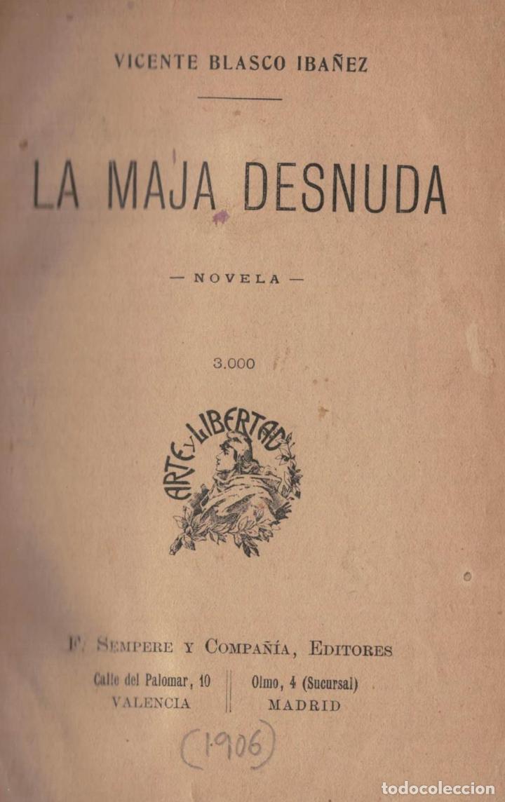 Libros: LA MAJA DESNUDA. - Blasco Ib&aacute;&ntilde;ez. V., - Foto 1