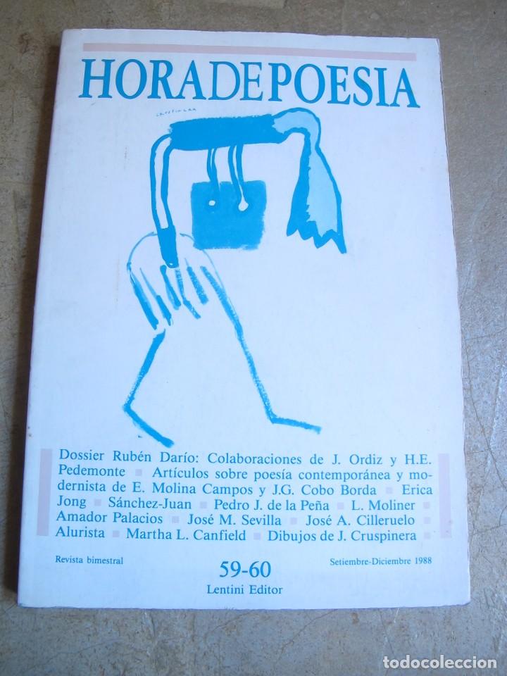 Livres: HORADEPOESIA, REVISTA CRITICA, ENSAYO Y CREACION POETICA 59-60 LENTINI EDITOR