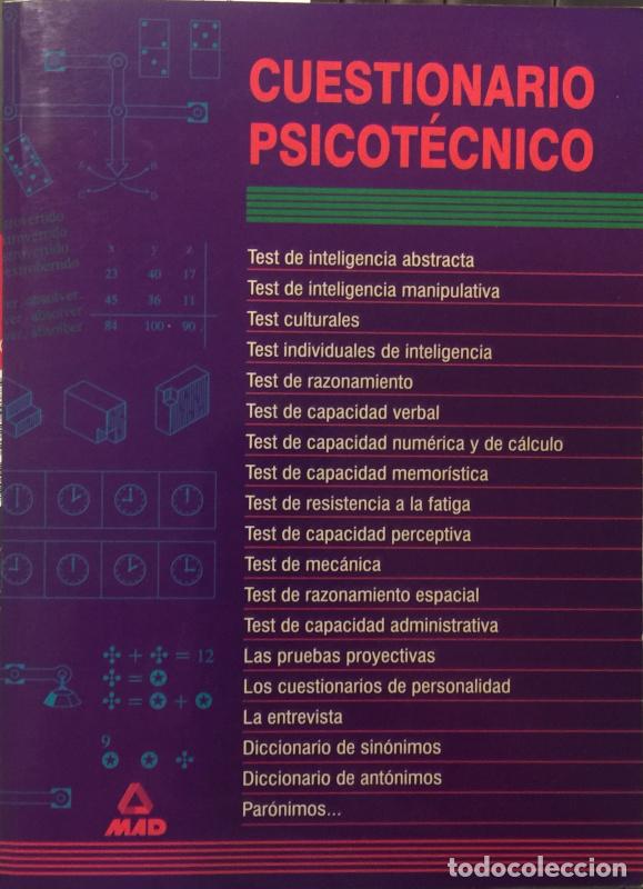 Libros: Cuestionario Psicot&eacute;cnico - Aa. Vv. - Foto 1