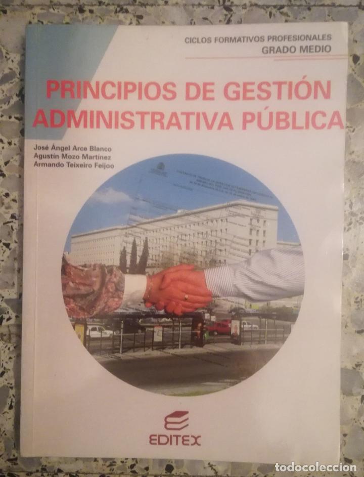 Libros: Libro de texto: Principios de gestion administrativa publica - Editex, 2001 - OFERTAS DOCABO - Foto 1