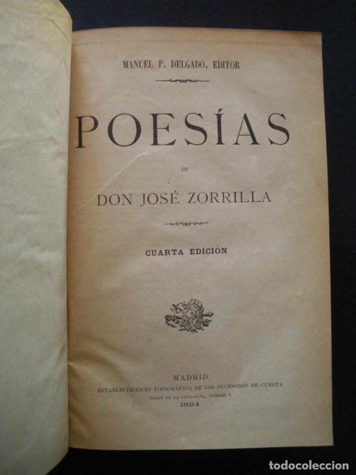 Libros: D. Jos&eacute; Zorrilla - Poes&iacute;as - Foto 1