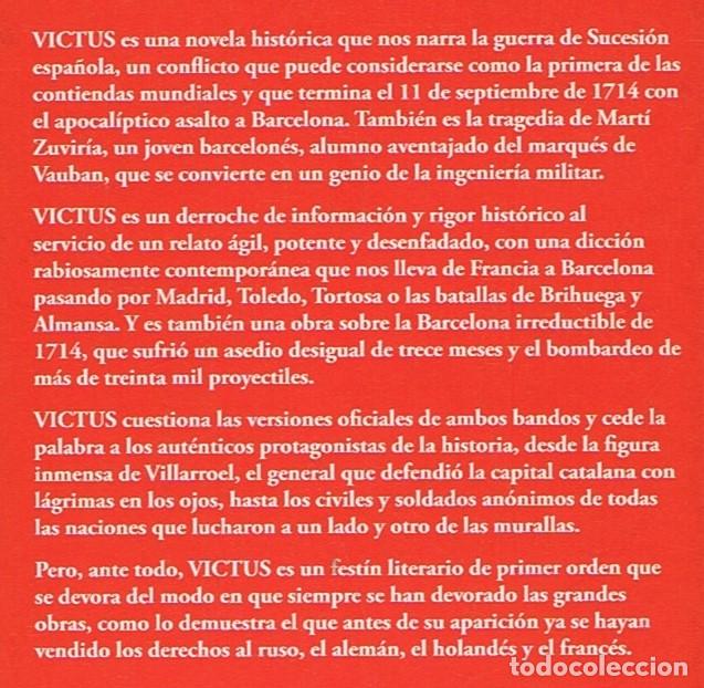 Libros: VICTUS. BARCELONA 1714 - S&aacute;nchez Pi&ntilde;ol. Albert - Foto 2