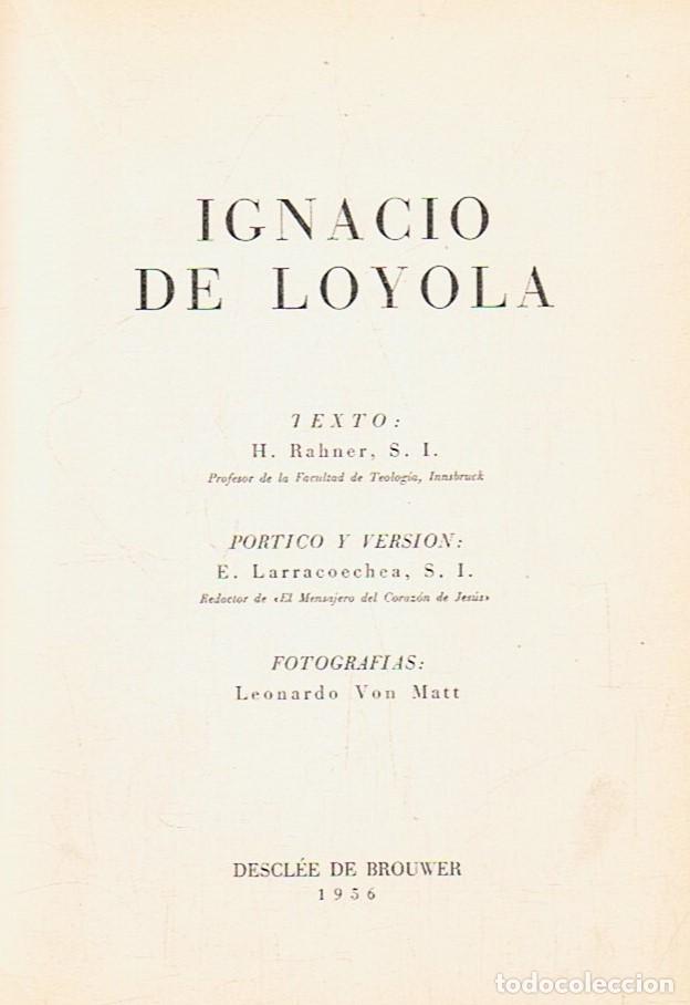 Libros: IGNACIO DE LOYOLA - Rahner. H. - Foto 1