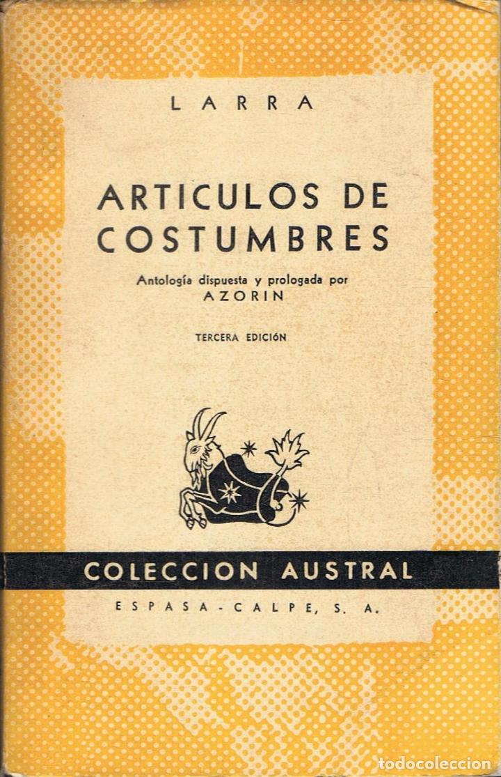 Libros: ART&Iacute;CULOS DE COSTUMBRES - Larra. - Foto 1