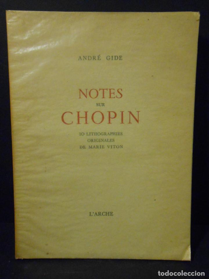Libros: GIDE, Andr&eacute;.- - Notes sur Chopin. - Foto 1