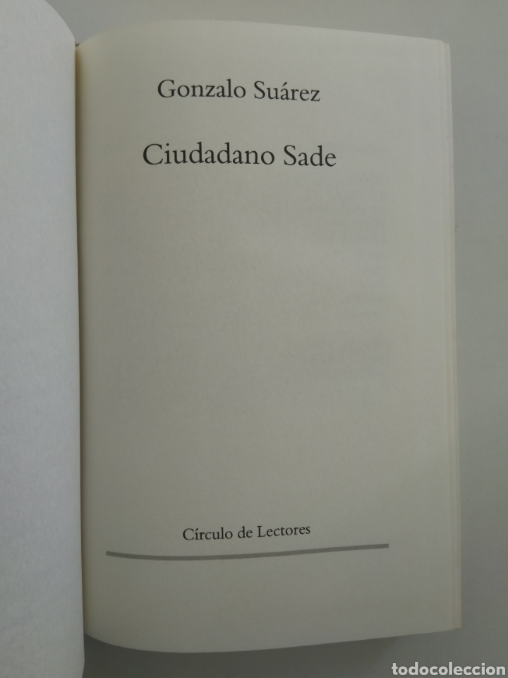 Libros: CIUDADANO SADE/GONZALO SU&Aacute;REZ - Foto 2