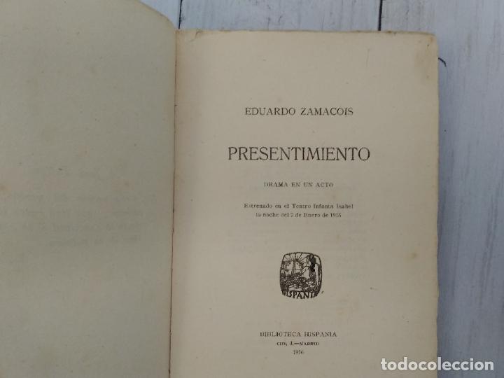 Libros: Presentimiento. Drama en un acto - Eduardo Zamacois - Foto 4