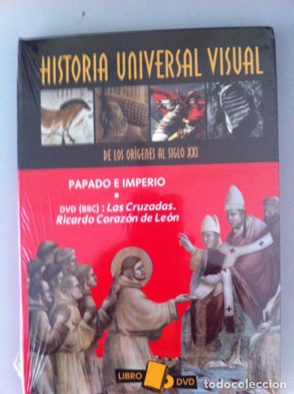 Libros: HISTORIA UNIVERSAL VISUAL. DE LOS ORIGENES AL SIGLO XXI. N&ordm; 8: Libro DVD. Libro: Papado e imperio. D - Foto 1