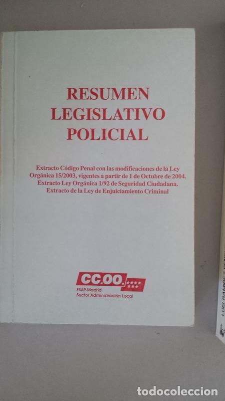 Libros: RESUMEN LEGISLATIVO POLICIAL - Foto 1
