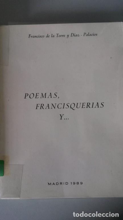 Libros: POEMAS, FRANCISQUERIAS Y - Foto 1