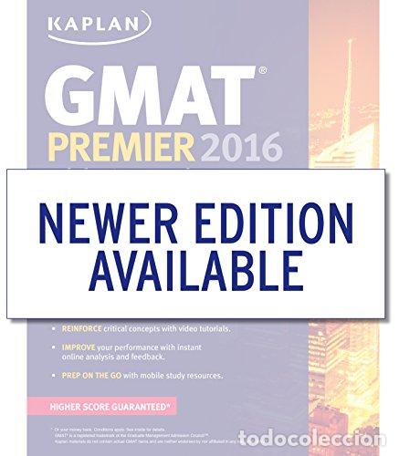 Libros: Kaplan Gmat Premier 2016 With 6 Practice Test: Book + Online + Dvd + Mobile - Kaplan - Foto 1
