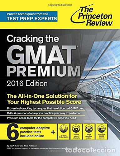 Libros: Cracking The Gmat Premium Edition With 6 Computer-Adaptive Practice Tests, 2016 (Graduate School Tes - Foto 1