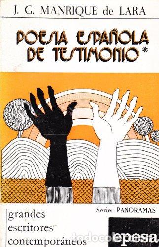 Libros: Poesia Espa&ntilde;ola De Testimonio - Foto 1